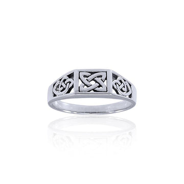 Celtic Knotwork Sterling Silver Ring TRI1315 - Jewelry